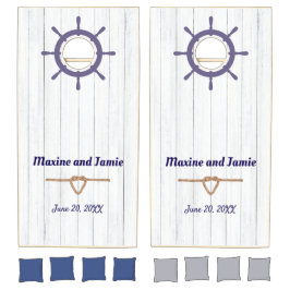 Nautisch Schip Wiel Trouwmonogram