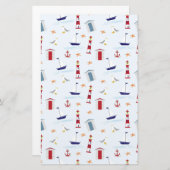 Nautisch schraapboek briefpapier (Voorkant / Achterkant)