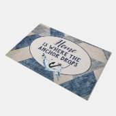 Nautisch startpunt anchor deurmat (Schuin)