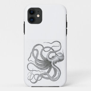 Nautisch steampunk octopus  kraken wetenschap iPhone 11 hoesje
