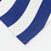 Nautisch Stijlvol Wavy Stripes Decor Fleece Deken (Hoek)