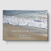 Nautisch strand bruiloft foto gastenboek (Voorkant)