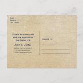  nautisch strand bruiloft Save the Date Kaart (Achterkant)