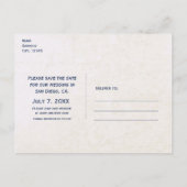  nautisch strand bruiloft Save the Date Kaart (Achterkant)