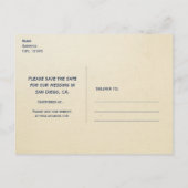  nautisch strand bruiloft Save the Date Kaart (Achterkant)