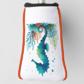 Nautisch/strand/kustzeepaardkunst Golfheadcover (Draai 90)