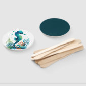 Nautisch/strand/kustzeepaardkunst Handwaaier (Niet-gemonteerd)