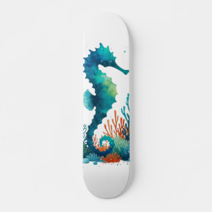 Nautisch/strand/kustzeepaardkunst Skateboard