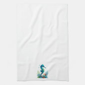 Nautisch/strand/kustzeepaardkunst Theedoek (Verticaal)