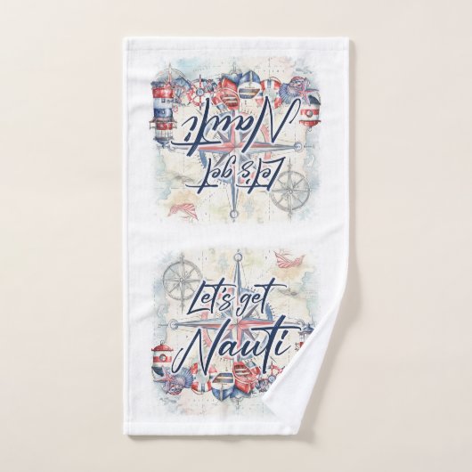 Nautisch thema badkamer handdoek set (Handdoek)