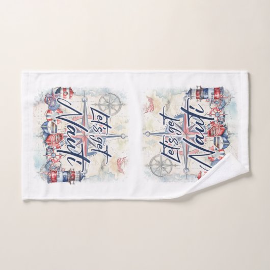 Nautisch thema badkamer handdoek set (Handdoek)