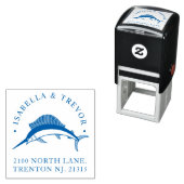 Nautisch Thema Bruiloft  Sailfish Custom Zelfinktende Stempel (In situ)