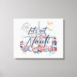 Nautisch thema canvas kunst aan de muur
