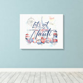 Nautisch thema canvas kunst aan de muur (Insitu (Houten vloer))