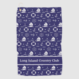Nautisch Thema Country Club Custom Golf Handdoek