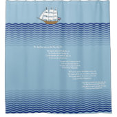 Nautisch thema douchegordijn (Voorkant)