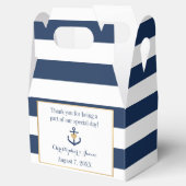 Nautisch thema Favorietendozen - Ankerontwerp Bedankdoosjes (Geopend)