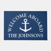 Nautisch thema gepersonaliseerde deurmat (Voorkant)