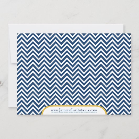 Nautisch thema goudbruiddoucheuitnodiging voor mar kaart (Achterkant)