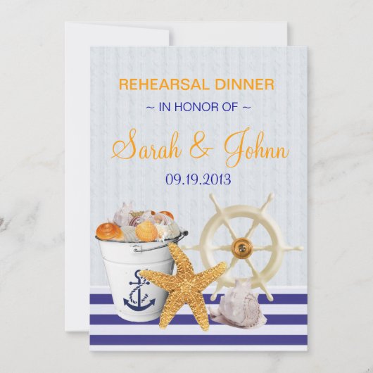 Nautisch thema | repetitief diner kaart (Voorkant)