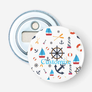 Nautisch thema Thunder_Cove Button Flesopener