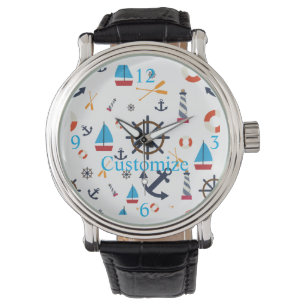 Nautisch thema Thunder_Cove Horloge