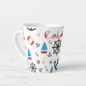 Nautisch thema Thunder_Cove Latte Mok (Linkerhoek)