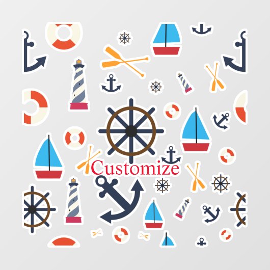 Nautisch thema Thunder_Cove Raamsticker (Vel)