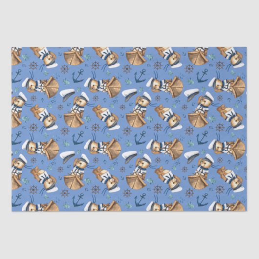 Nautisch thema tissuepapier (Voorkant)
