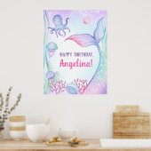 Nautisch thema verjaardagsfeest Poster. Poster (Keuken)