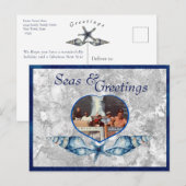 Nautisch-thema Zeeen & Groeten Vakantie Briefkaart (Voorkant / Achterkant)