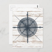 nautisch-thematisch kompas briefkaart (Voorkant / Achterkant)