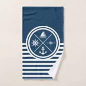Nautisch thematisch ontwerp bad handdoek (Handdoek)