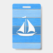 Nautisch thematisch ontwerp badge (Back)