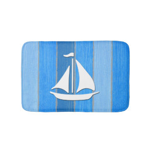 Nautisch thematisch ontwerp badmat