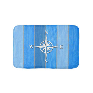 Nautisch thematisch ontwerp badmat