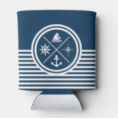 Nautisch thematisch ontwerp blikjeskoeler (Achterkant)