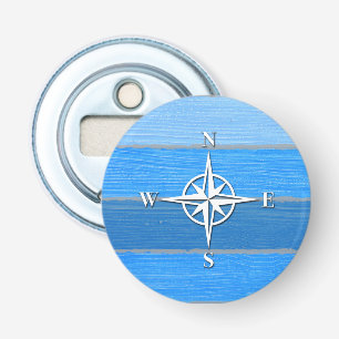 Nautisch thematisch ontwerp button flesopener