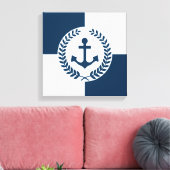 Nautisch thematisch ontwerp canvas afdruk (Insitu (Woonkamer))