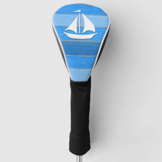 Nautisch thematisch ontwerp golfheadcover (Voorkant)