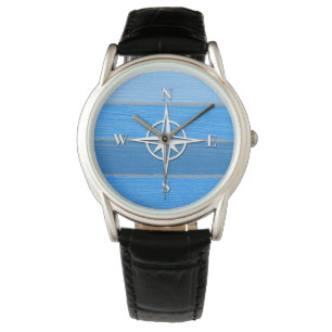 Nautisch thematisch ontwerp horloge