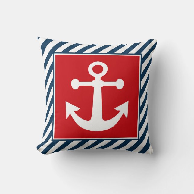 Nautisch thematisch ontwerp kussen (Voorkant)