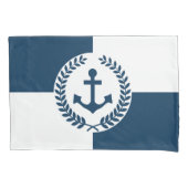 Nautisch thematisch ontwerp kussensloop (Voorkant)