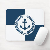 Nautisch thematisch ontwerp muismat (Met muis)