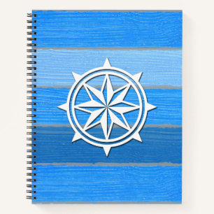 Nautisch thematisch ontwerp notitieboek
