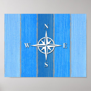 Nautisch thematisch ontwerp poster