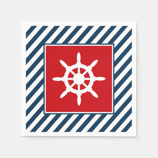 Nautisch thematisch ontwerp servet (Voorkant)