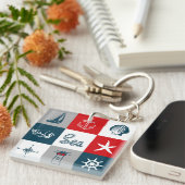 Nautisch thematisch ontwerp sleutelhanger (Voorkant Rechts)