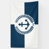 Nautisch thematisch ontwerp spandoek (Verticaal)