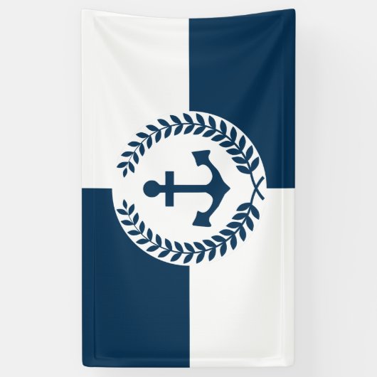 Nautisch thematisch ontwerp spandoek (Verticaal)